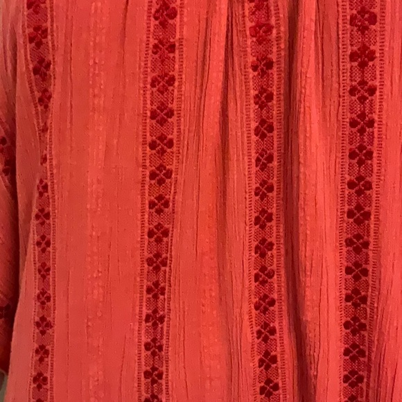 Free People Women’s Red Cotton Multi-Layered Dress Size Small - Picture 2 of 10